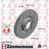 Zimmermann Front Brake Rotor, 460158120 460158120